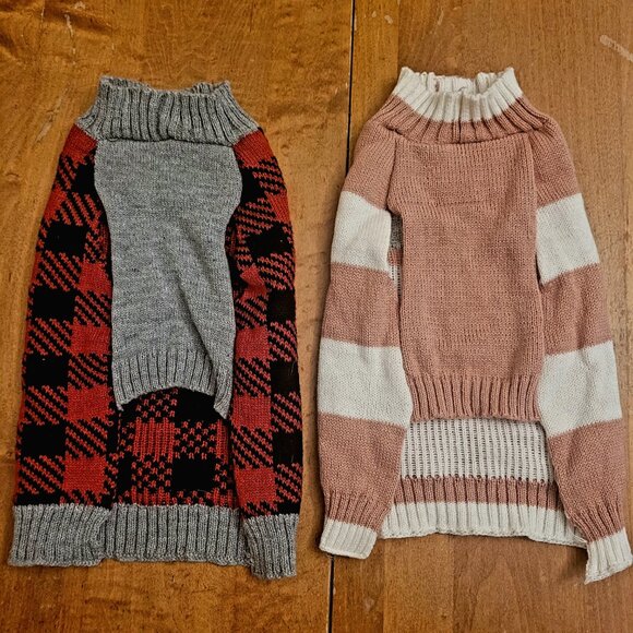 Two Small Dog Sweaters - Picture 2 of 2